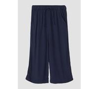 Wide-Leg-Hose aus crinkled Viskose mit Elastikbund 98 blau 2165586.5952.98