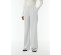 Wide-Leg-Hose aus fließendem Flanell grau 42/REG