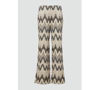 Wide-Leg-Hose aus Häkeljersey mit All-over-Muster 42 creme 2162983.02X0.42