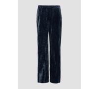 Wide-Leg-Hose aus leichtem strukturiertem Samt 36/LONG blau 2156269.5886.36_LONG