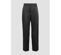 Wide-Leg-Hose aus Satin mit extra weitem Saum 38/REG schwarz 2157113.9999.38_REG