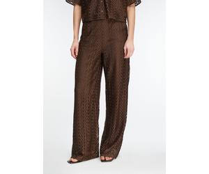 Wide-Leg-Hose aus Spitze mit Viskose-Futter braun 42/REG