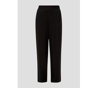 Wide Leg-Hose aus Viskose-Twill 38 schwarz 2148983.9999.38