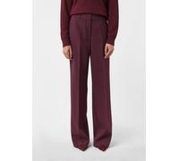 Wide-Leg-Hose aus Viskosemix rot 36/REG