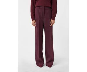 Wide-Leg-Hose aus Viskosemix rot 36/REG