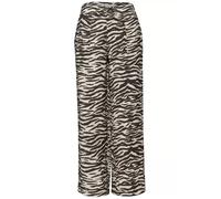 Street One Damen Wide Leg Hose im Loose Fit mit Leo-Muster 3818884
