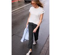 Culotte STREET ONE STUDIO, Damen, Gr. 38, Länge 30, schwarz, Stoff, 79% Polyester, 20% Viskose, 1% Elasthan, unifarben, loose fit lang, Hosen Culotte, Middle Waist (18176063-38) schwarz