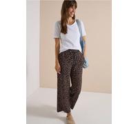 Stoffhose CECIL "Style Neele", Damen, Gr. XXL (46), Länge 30, creamy mocha, Web, Obermaterial: 47% Viskose, 45% Polyester, 8% Elasthan. Futter: 100% Polyester, lang, Hosen Stoffhose, Viskosemix in Sil