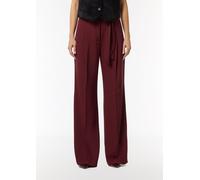Wide-Leg-Hose mit Bindegürtel rot 34/REG