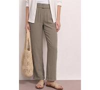 Wide Leg Hose mit Gürtel im Casual Fit