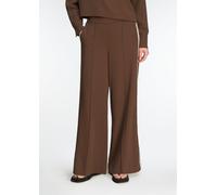 Wide-Leg-Hose mit Kontraststreifen braun 34/REG