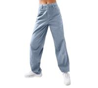 Wide Leg Jeans Damen Denim Hose mit Weitem Bein Casual Lang Lockeres Jeanshose Straight Leg Trachtenjeans Baggy Stretch Jean High Waist Freizeithose Denimhose Vintage Denimhose