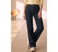 Loose-fit-Jeans STREET ONE, Damen, Gr. 33, Länge 30, rinse washed, Jeans, 83% Baumwolle, 15% Polyester, 2% Elasthan, unifarben, lang, Jeans, 5-Pocket-Style (11341148-33) rinse washed