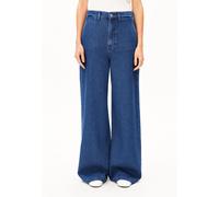 WIDE LEG JEANSHOSE | Bio-Baumwoll Mix - blau (25-32)