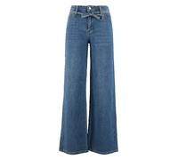 Buena Vista Wide Leg Jeans mit Bindegürtel in Blau, Größe S