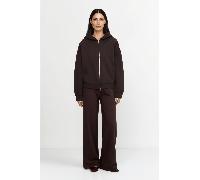 Wide-Leg Sweatpants XL dark chocolate