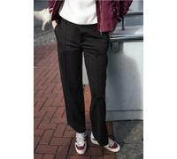 Culotte STREET ONE STUDIO, Damen, Gr. 42, Länge 30, schwarz, Stoff, 67% Viskose, 26% Polyester, 7% Elasthan, unifarben, comfort fit lang, Hosen Culotte, mit Wide Legs (22966625-42) schwarz