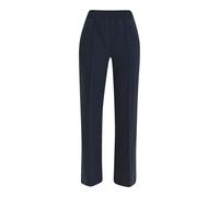 Milano Italy - wideleg pants with elastic at back waist and french pockets navy - Gr. - XS