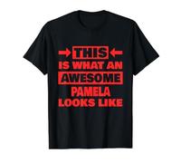 Wie eine tolle Pamela aussieht Lustiger Pamela-Name Preisgünstiges Grafik-T-Shirt, Herren, Schwarz, XL