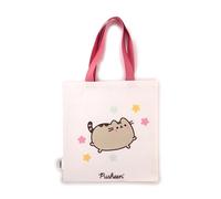 Wiederverwendbare Einkaufstasche Pusheen die Katze, Damen, Mädchen, Universität, offizielles Lizenzprodukt von Pusheen the Cat, elfenbein, Taglia unica, Zeitgenössisch