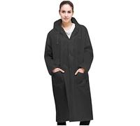 Wiederverwendbare Jacke Teenager Mantel Regen mit Taschen Regenmantel Unisex mit Kapuze für Erwachsene Knopf Mode Regenschirm Regenschirm Fiberglas