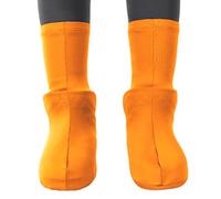 Wiederverwendbare Schuhüberzieher - hoher Reibungsschutz, wasserdichtes und langlebiges Design, bequeme dehnbare Passform, leicht zu tragen | Cha Nässeschutzhülle, Orange, Se référer au descriptif