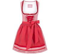 Wiesnwuid Damen Dirndl Lilly Kleid Für Besondere Anlässe, Rot, 38 EU