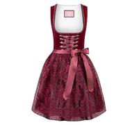 Wiesnwuid Damen Loredana Mini Dirndl, Rot, 32 EU