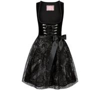 Wiesnwuid Damen Loredana Mini Dirndl, Schwarz, 34 EU