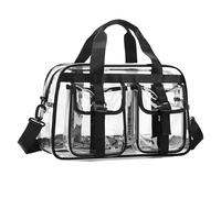 Wiffe Transparente Sport Reisetasche aus PVC, geräumige Organizer für Fitnessstudio, Schwimmbad, Reisen, Abenteuer mit Schultergurt, transparente Sport Organizer