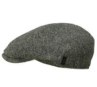 Wigens Newsboy Cap aus Donegal Tweed - Anthrazit (906) - 63 cm