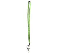 Wigspedia Lime Green Rhinestone Crystal Lanyard ID Badge Keychain Holder 19.5""""