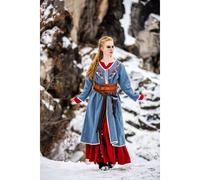 Wikinger Birka Mantel Taubenblau „Skadi“ XS