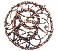 Wikinger Brosche Midgardschlange, 40mm