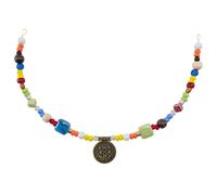 Wikinger Fibelkette Bunt mit Anhänger Amulett Haithabu bronze