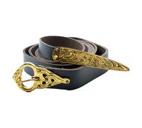 Wikinger-Gürtel aus Leder ca. 170 cm lang 2,7cm Breit mit Endbeschlag