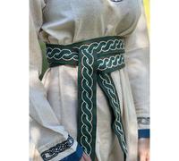 Wikinger Gürtel grün aus Baumwolle, "Elina"