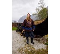 Wikinger Gugel aus Wolle "Bjomolf" Braun