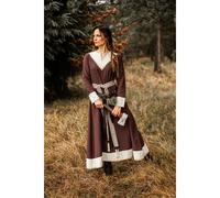 Wikinger Kleid Braun/Natur „Jorunn“ S