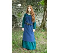 Wikinger Kleid Typ Trägerkleid Frida Baumwolle Blau