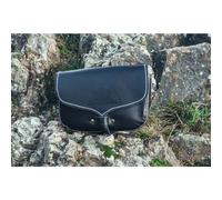Wikinger Leder-Gürteltasche schwarz "Hulda"