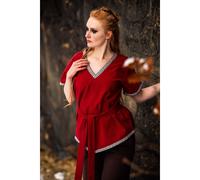 Wikinger Tunika Damen Rot "Matilda" XXXL
