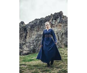 Wikinger Unterkleid Baumwolle Midnight Blue "Valdis"