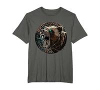 Wikinger Valhalla Berserker Bär Vikings Vegvisir Geschenk T-Shirt