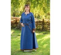 Wikinger Wollkleid blau-braun, „Lykka“