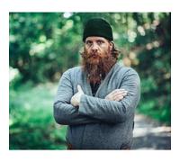 Wikingerkappe aus Wolle grün "Ari"