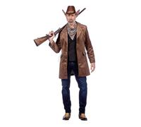 WILBERS & WILBERS 330438 - Western Mantel für Herren, braun, Cowboy Look, Karneval