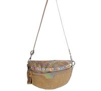 WILBERS & WILBERS 48973 - Crossbody Bag mit Glitzer, Handtasche Strasssteine, Accessoire für Festival, Karneval, Disco, 80er Jahre Outfit