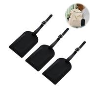 wilcractk 3er Set Kofferanhänger 7 x 11 cm Gepäckanhänger Mit Beschriftung, PU Leder Kofferetiketten Schwarz, Namensschild Taschenanhänger Für Reisegepäck Und Businessreisen