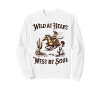 Wild at Heart West von Soul Cowgirl Westerngrafik Sweatshirt